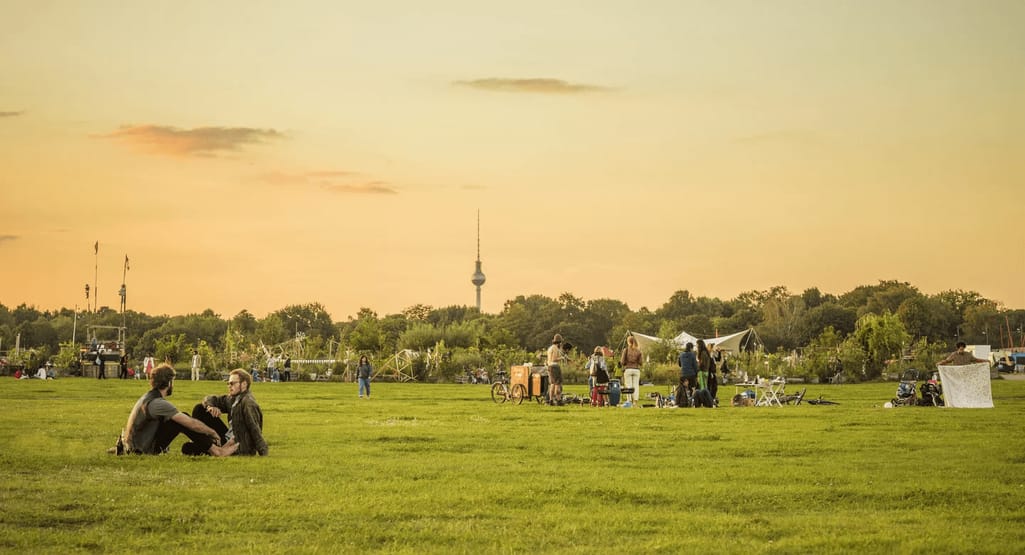 Tempelhof’s 386-hectares have enough space for joggers, cyclists, picnic goers, and dog walkers