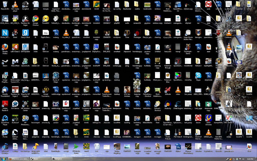 messy desktop