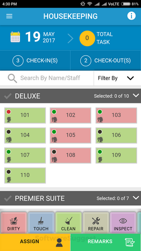 Hotelogix’s housekeeping management module