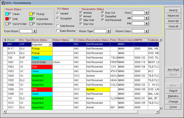 Housekeeping management via Oracle’s housekeeping software