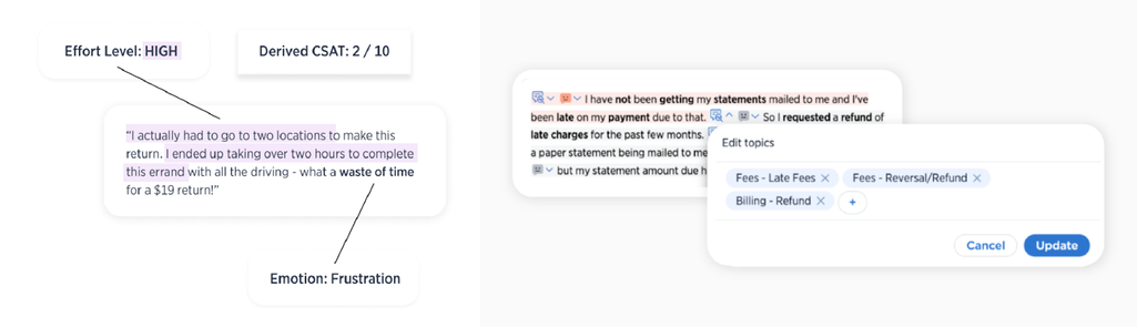 Sentiment analysis and topic extraction